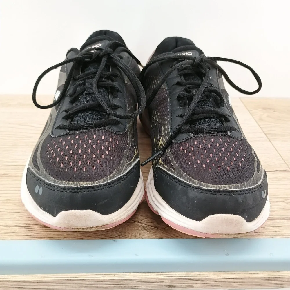 Ryka Devotion Plus 2 Womens Shoes Black Pink Athletic Walking Sneakers Size 9